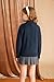 Kids Navy Blue Sweater Girls Long Sleeve Cable Knit School Cardigan Clothes Size 5-6