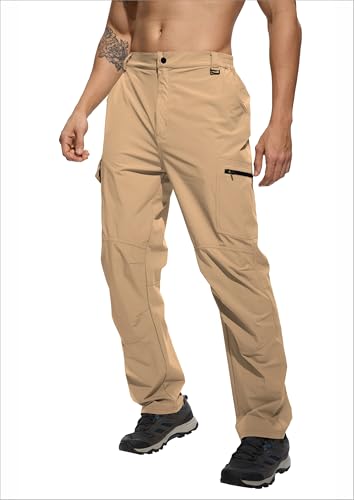 Men's Lightweight Hiking Cargo Pants Waterproof Quick Dry Travel Climbing Camping Fishing Mens Work Pants Outdoor2