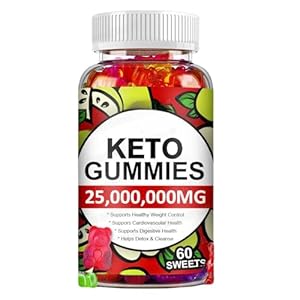 Organic Keto Gummy for Weight Loss, Vinegar Diet Supplement for Fat Burn, Support Digestion Metabolism Hair Skin for Men Women (60-2pcs)