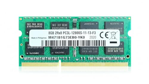 Image of 8GB DDR3L 1600MHz Laptop RAM - PC3L-12800S 204-Pin SODIMM 1.35V CL11 Laptop Memory Upgrade, Compatible Replacement for Samsung Part M471B1G73EB0-YK0