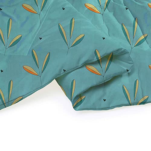 BSB HOME 220 GSM Reversible Microfiber AC Comforter/Duvets for Mild Winter | All Season King Size 3 Layered Quilted Blanket for Double Bed (220 cm x 240 cm, Floral, Mint Green)