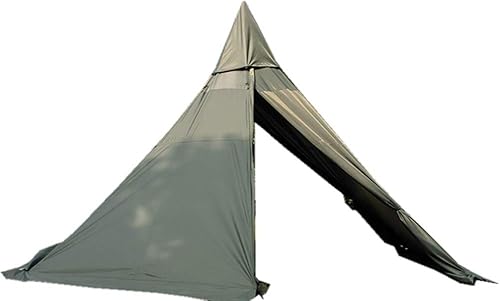 Tienda caliente Tipi de 4 a 6 personas con Jack de estufa ignífuga para tubos de combustión con 2 puertas de altura de 6.6ft
