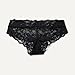 Amazon Essentials Women's Stretch Galloon Lace Hipster Panties, Pack of 6, Black, Small