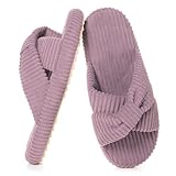 chaussures feminines hallux valgus Velours côtelé skin-friendly：Tissu doux & respirant, hypoallergénique & non étouffant, confortable pour usage domestique​