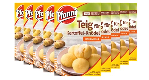 Pfanni Teig für Kartoffel-Knödel Halb & Halb der Klassiker für ein leckeres Kartoffelgericht aus nachhaltigem Anbau 9x 318g