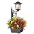 Outdoor Flower Pots 2 in 1, Outdoor Planter, Solar Lamp Post Lights Outdoor, Wall Mount or Freestanding Waterproof Solar Post Decorative Lamp for Lawn Patio Front/Back Door?Flowers not Included?