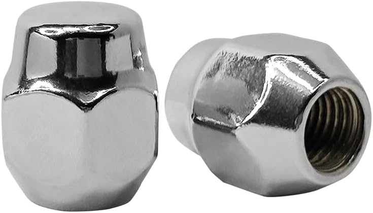 4PCS M12x1.5 Chrome Wheel Lug Stud Nut Set Compatible with Mazda 2, Mazda 3, Mazda 5, Mazda 6, CX-5 CX-7 CX-9 CX5 CX9 MPV MX-5 Miata Protege RX-7 RX-8 B00237160B B00237160A