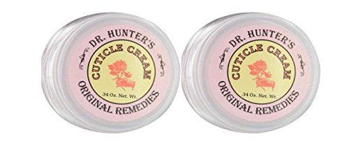 Twin Pack Dr. Hunter's Cuticle Cream Original Remedies .34 oz Each Jar