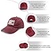Newsom was Right About Everything Hats for Men Fashion Washed Distressed Wine Red