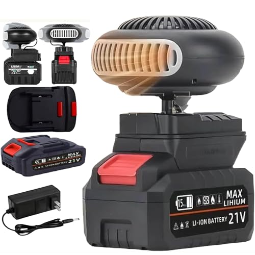 YIHANGG Calefactor a Pilas,Ultraligero/Ultrapotente/Recargable/Portátil con USB y Baterías de 1500 mAh,para Camping Coches Oficina e Interiores(5)