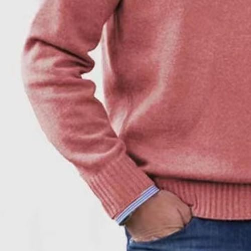 2 Pack Men's Quarter Zip Sweater Slim Fit Mock Neck Pullover Sweater Lightweight Casual Knitted Polo Sweaters2