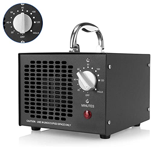 Générateur d'ozone 5000 mg/h - Purificateur d'air Ozone - Machine à Ozone Avec Minuteur - Purificateur d'air pour Fumée, Chambre, Voiture et Animaux de Compagnie Cover