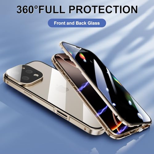 Coque anti espion iPhone 16 Pro Max etui integral double face noir