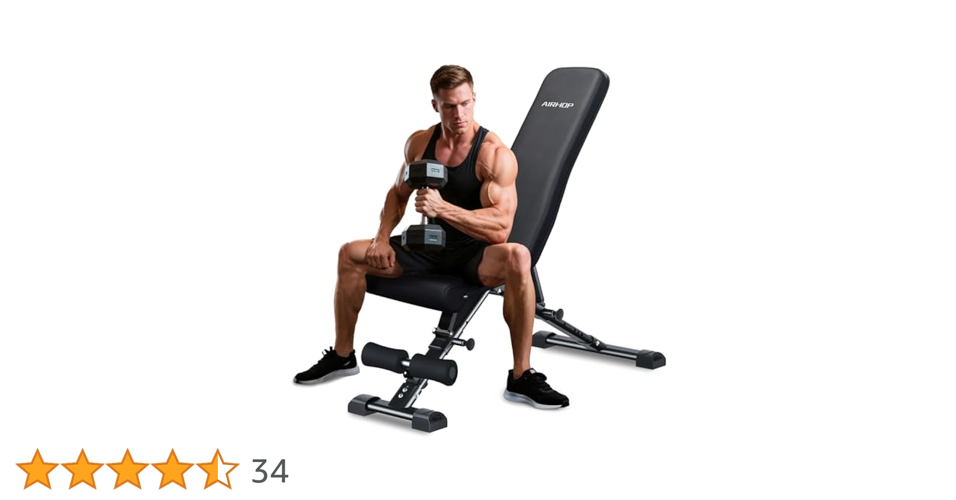 AIRHOP トレーニングベンチ　アップグレード版 Amazon.co.jp: AIRHOP アップグレード版 インクラインベンチ