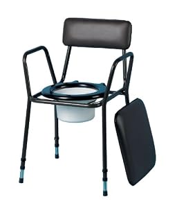 Homecraft Verstellbarer Stapelbarer Toilettenstuhl mit gepolstertem Sitz