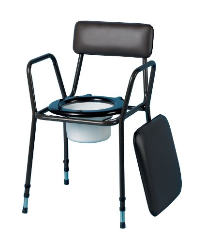 Homecraft Verstellbarer Stapelbarer Toilettenstuhl mit gepolstertem Sitz