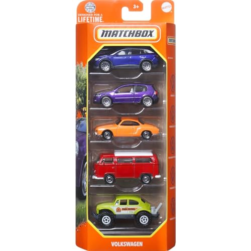 Matchbox 5 Pack Volkswagen HVT70