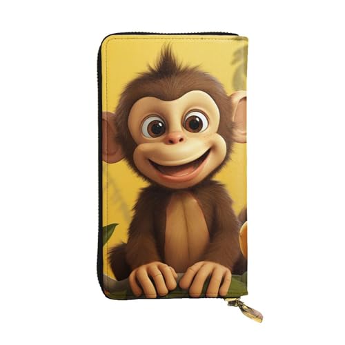 Portefeuille long de voyage porte-téléphone pour femme active en cuir