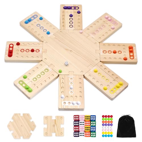 Juego de mesa de madera para 2 a 8 jugadores