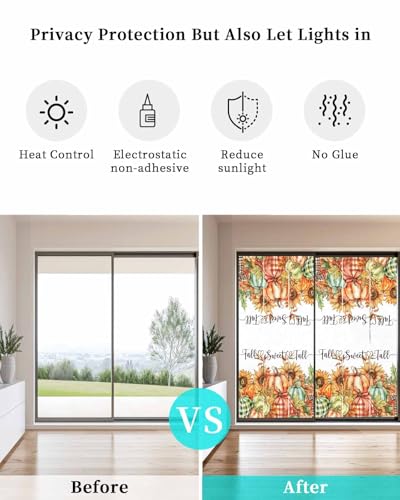 Vinilo decorativo para ventana naranja 17.7x39.3 pulgadas miniatura 4