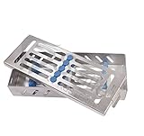  Esterilización Cassette Rack Bandeja Hold 5 Instrumentos Autoclave Sonrisa Reino Unido