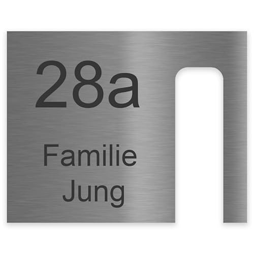 Jung Edelstahl Design Schild 20x16 Türschild