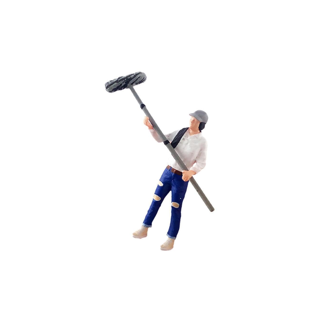 QUXVUIS 1 64 Scale Hand-Painted Model People Figure Diorama Scenery Delicate and Realistic Accessory Character, Assistant White, height 2.8-3cm