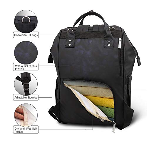 Hafmall Wickeltasche Rucksack mit Wickelunterlage – Bild 6