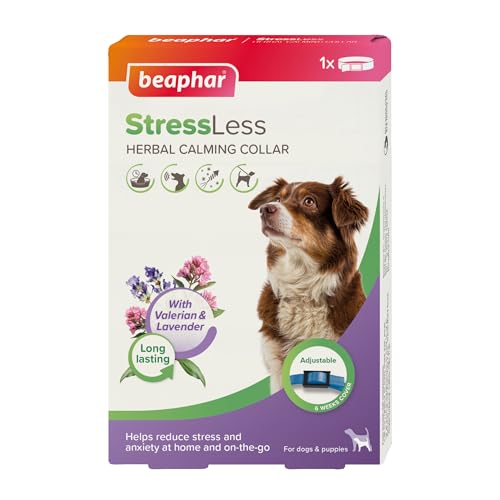 Beaphar – StressLess Herbal Calming Collar for Dogs – Reduces...