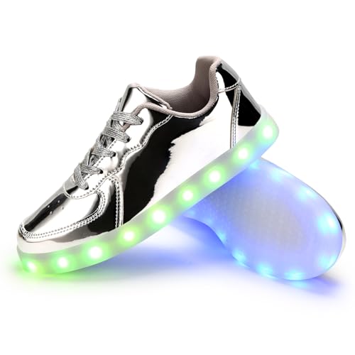 Image of Light Up Shoes Men Women LED Shoes USB Charging Adult High Top LED Sneakers Glow in The Dark Footwear for Dancing Party Festivals Festivals