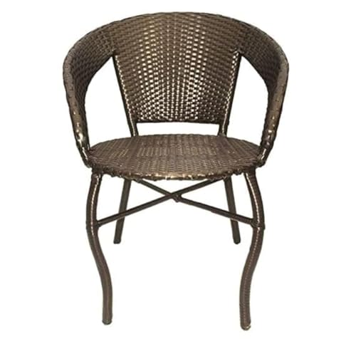 Image of Furniture Patio 2 Chair 1 Square Table Sets Garden Wicker Furniture Set for Outdoor Patio and || Powder Coated Frame| UV Protected Wicker [2Chair with 1Table](Dark Brown)
