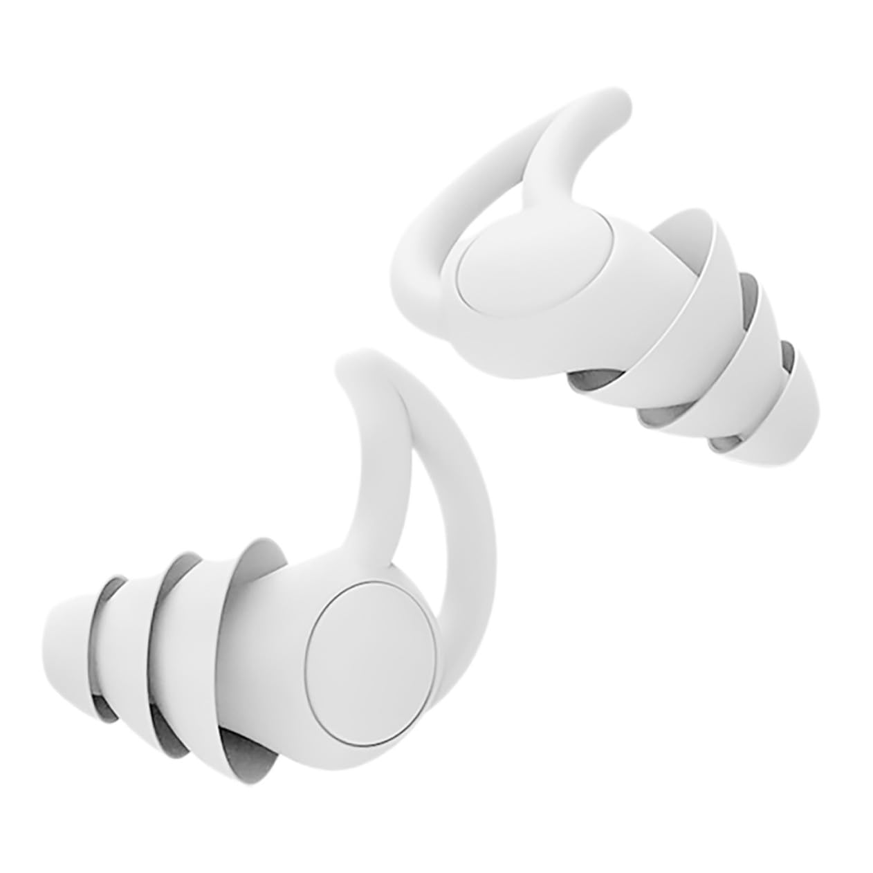 2pcs Noise Cancelling Silicone Comfortable Noise Dampening Earbuds Reusable for Study Nap and Quiet Relaxation
