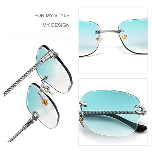Lunettes de soleil sans monture légères pour éviter les marques sur le nez - 4