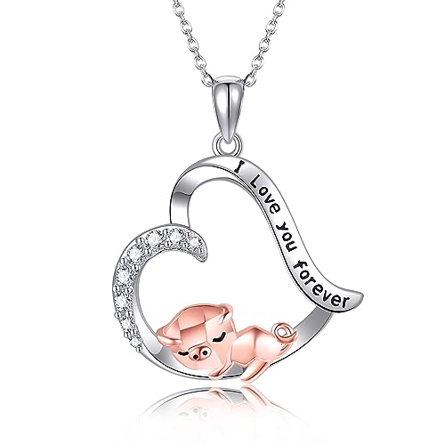 Collier cochon argent 925 bijou animalier discret pour le quotidien