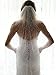 Heread Pearl Bride Wedding Veil White Fingertip Cathedral Bridal Tulle Veils Hair Accessories with Comb and Cut Edge (35.4â€œ Length)
