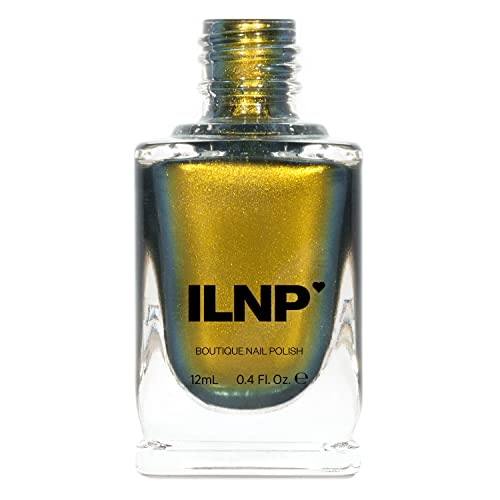 Image of ILNP Bishop - Gold, Olive Green, Greyish Blue Ultra Chrome Nail Polish