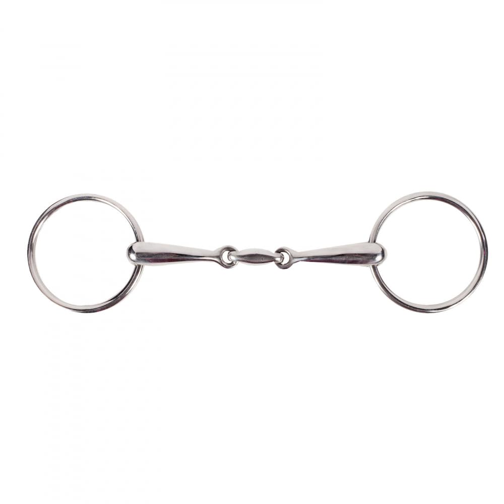 HORZE Lozenge Link Loose Ring Snaffle Bit - 16mm Width