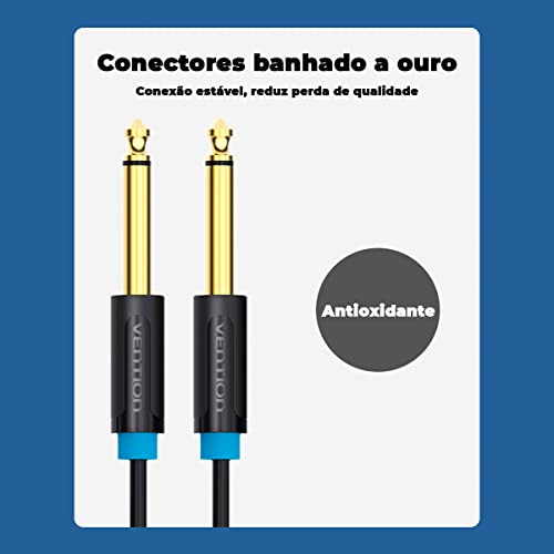 Cabo Audio P10 Mono Macho Guitarra Violão Dj 1m Vention