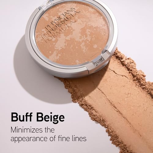 Physicians Formula Mineral Wear Talc-Free Face Powder, Light Coverage Mineral Makeup for Sensitive Skin – Buff Beige