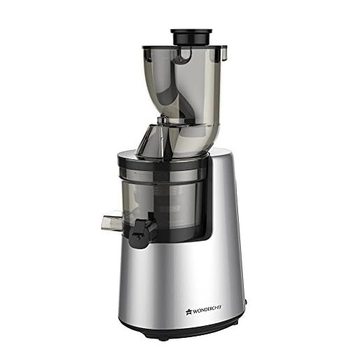 Wonderchef Cold Press 200-Watt Press Juicer (Black/Silver)