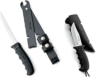 CUTCO 2 Piece Outdoorsman Knife Set, Fisherman's Solution with Sheath (#5721) and Clip