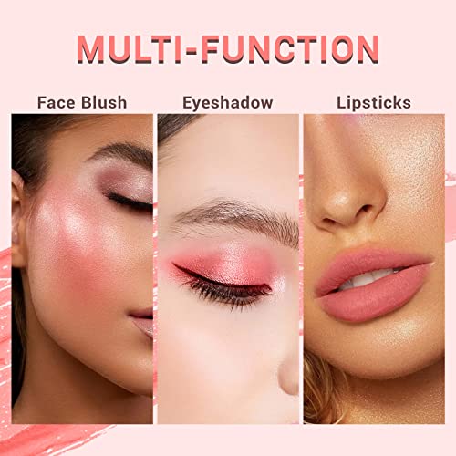 Liquid Blush For Cheeks Pink Blush Peach Apricot Makeup Korean Blush Cream Breathable Feel Liquid Blush Lightweight Long Lasting Blush Natural Look Face Blush #TOP1