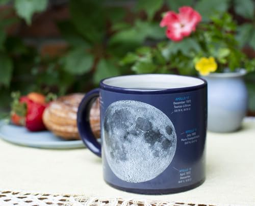 Taza lunar que cambia color al calentar 14 oz cerámica miniatura 4