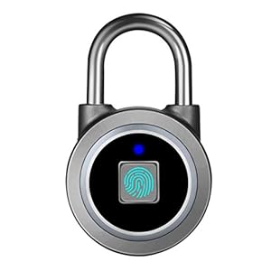Fingerprint Padlock, Bluetooth Lock, Mobile APP, MEGAFEIS Smart Padlock with Keyless Biometric, Water Resistant…