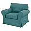 50% Thicker Poly Flax Teal Chair
