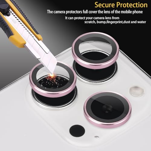 Image of Mobile Camera Lens Protector Compatible for iPhone 16 Pro & iPhone 16 Pro Max Pink