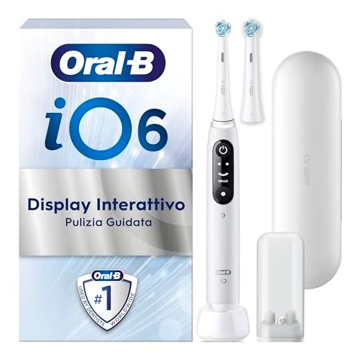 Oral-B iO6 Spazzolino Elettrico Ricaricabile Bianco Con Custodia Da Viaggio