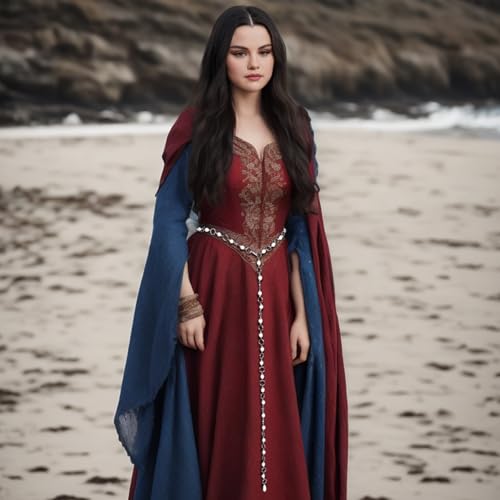 L'VOW Women's Renaissance Belt Medieval Witch Belt Silver Western Waist Chain Belt for Dresses2