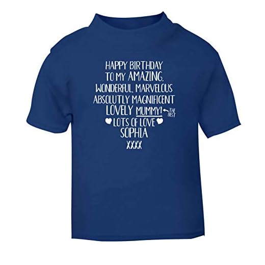 Flox kreativ bebis t-shirt grattis på födelsedagen fantastisk mamma