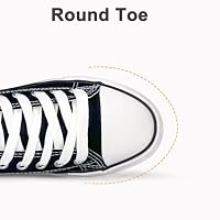Unisex Low Top Lace Up Casual Canvas Shoes for Women and Men, Comfortable Lightweight Classic Fashion Sneakers Popular 2026, Zapatillas Casual De Lona De Moda para Hombre Y Mujer Black — image 5